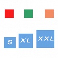 Размер, рост и цвет варианта с отдельными изображениями для цвета